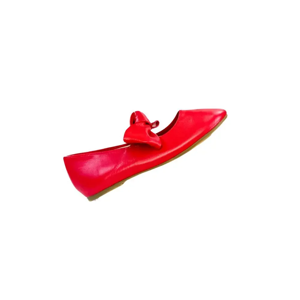 FabKids Girls Red Bow Flats Size 10